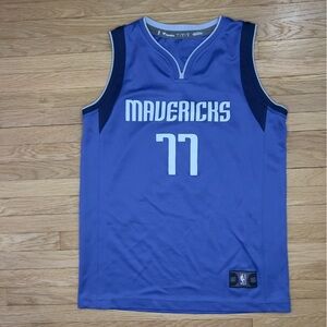 Mavericks Jersey, Youth Large, NBA, Doncic, 77, Dallas Texas, Blue